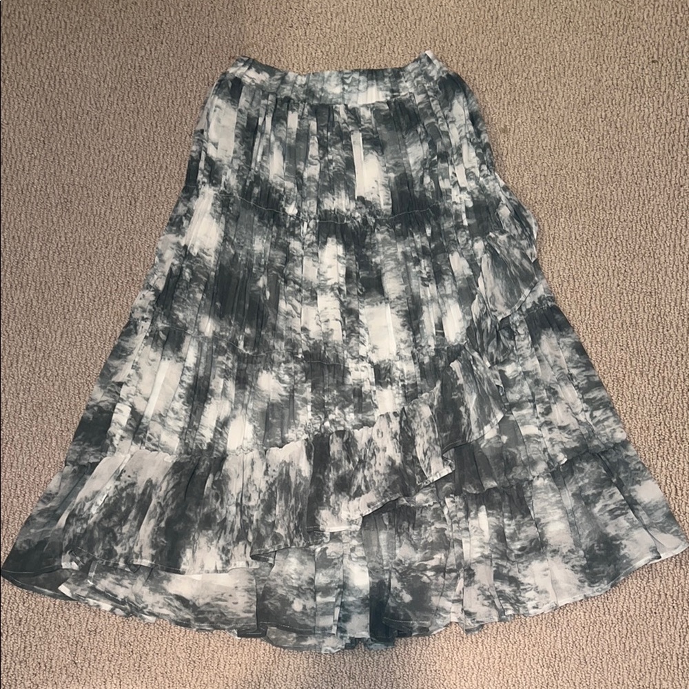 Elegant Teal and White Women's Skirt
